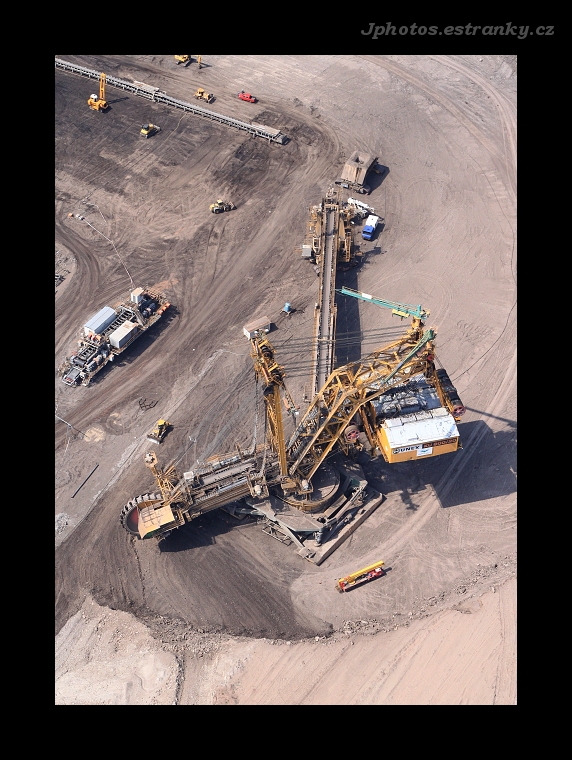 Surface coal mine-big excavator. Mostecko_8480